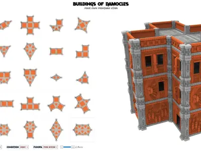 Damocles City Builder - Industrial Voltria - Modular Buildings 3D print model