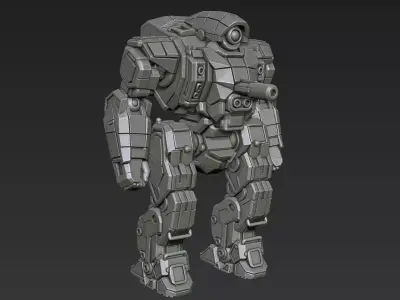 Mecha 3 3D print model