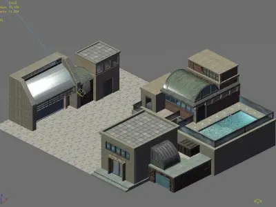 Future World - Black Market 04 3D model