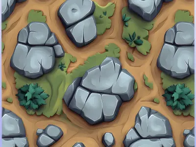 Stylized Ground Seamless Texture Texture 16