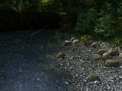 Stream Path 3D model