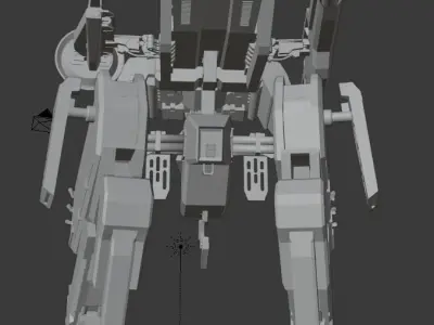 IMAGINARY FUTURE ARMY ROBOT  Low-poly 3D model