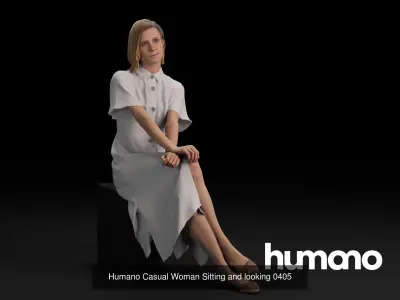 Humano 5-Pack - PEOPLE - DIVERSE - STREET - 5x 3D models 04D