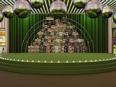 Discotheque interior 3D model