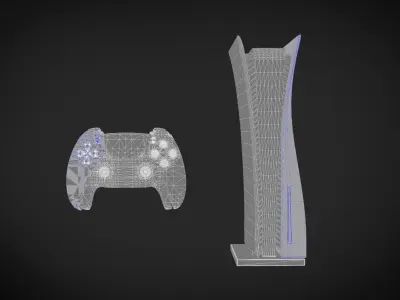 NINJA  PLAY STATION  X5 Low-poly 3D model
