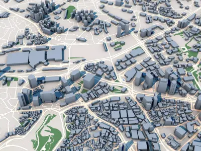 Seoul City South Korea 3D model