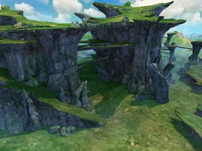 Mountain  Scene 3D model