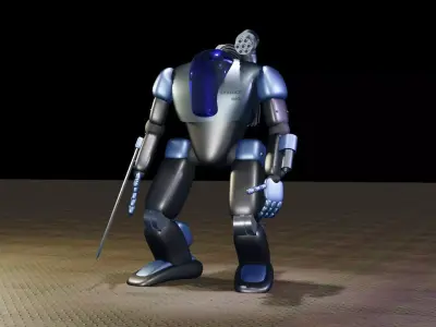 Cyraxz Mech Sync AI 001 First Generation Mechanic Robot 3D model