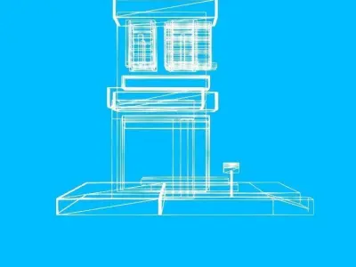 Low Poly Green House Low-poly 3D model