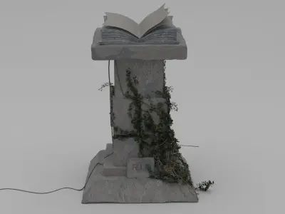Stilized Pedestal 3D model