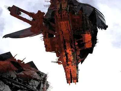 Military facility overlord Kit bash exterior 5 3D model