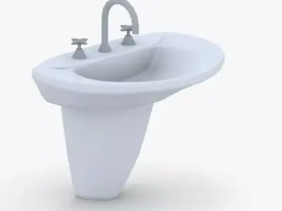 1613 - Sink Low-poly 3D model