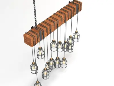 Faux Beam 14 Pendant 3D model