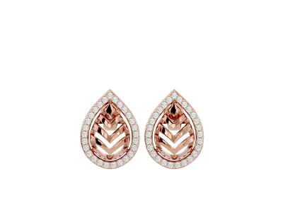 Light Minimalist Diamond Ring Earrings Pendant Set 3D print model