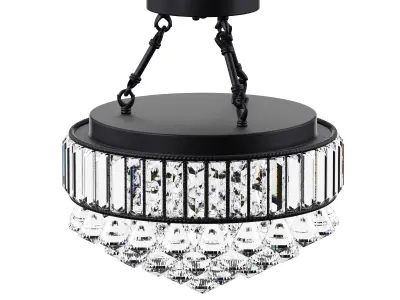 3D Model crystal lamp Aresi 4-Light Semi-Flush Mount  3D model