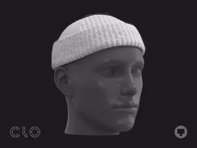 BASIC SHORT BEANIE genesis8 highpoly 3D model