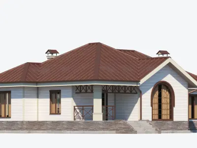 Residential House 9 Low-poly 3D model