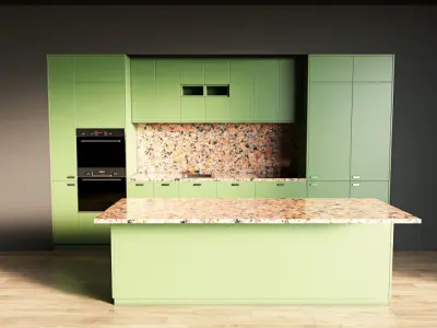 80-Kitchen8 matte 7 3D model