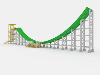 Waterpark Slide 13 3D model