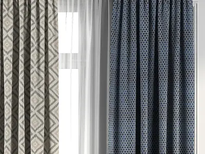 Curtain Set 101 3D model