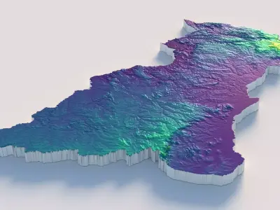 Central African Republic Country Terrain 3D model