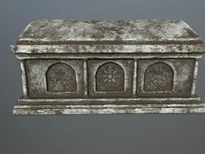 tomb 1 Low-poly 3D model purchase