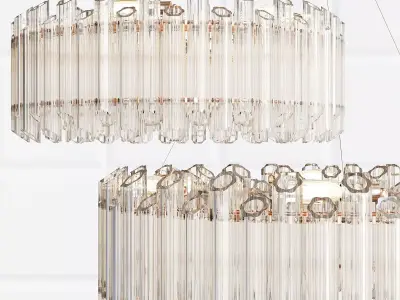 KEBO AMAZING GLASS CHANDELIER Low-poly 3D model