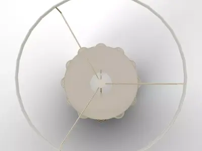 Hatcher High Light Table Lamp Cream Low-poly 3D model