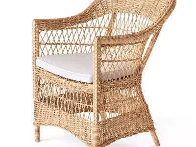 Charlot Chair and Victoria Table 3D model