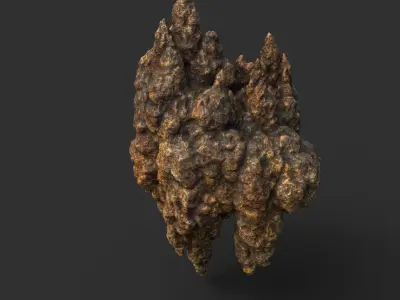 Low poly Stalactite Cave Rock Modular Pack 201216 Low-poly 3D model