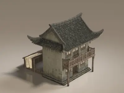 Ancient buildings Chinese ancient architecture 3D model order