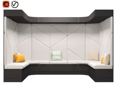 Restaurant and Office Lobi Seating 17 3D model