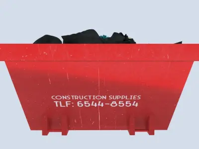 Industrial Garbage Container 3D model purchase