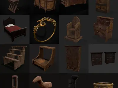 750 Medieval Props Pack