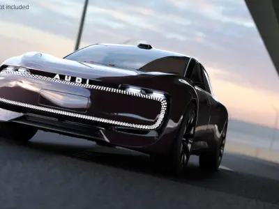  Audi E Electric Crossover Purple 