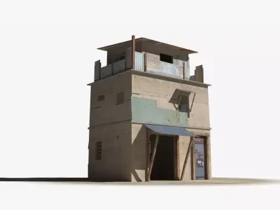 Slum x15 Low-poly 3D model
