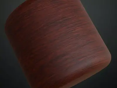 Dark Walnut Fine Grain Wood PBR Seamless Texture