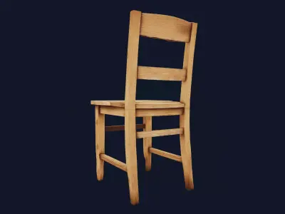 Wooden Chair  3D model buy