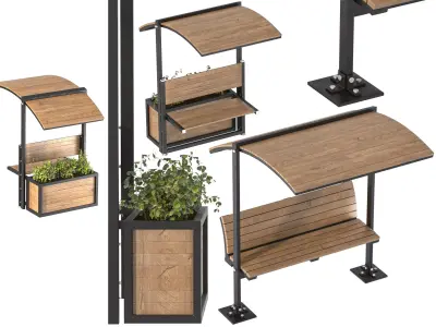 Urban Furniture 04 3D model