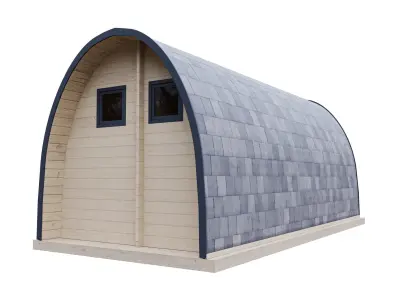 Camping Pod wooden cabin 3D model