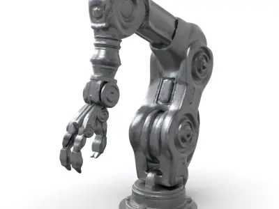 Fiction Robotic Arm Low-poly 3D model