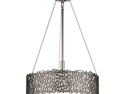 Chandelier - Kichler Silver Coral 3D model