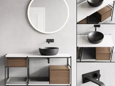 Nic Design Velo 131 Vanity unit 3D model