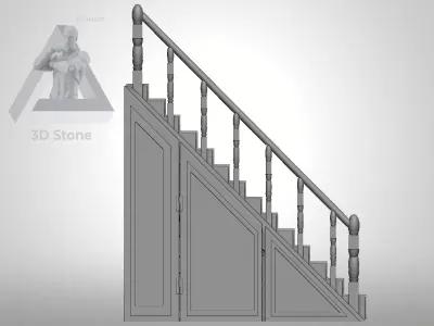 Cupboard Under the Stairs Book Nook Harry Potter 3D print model