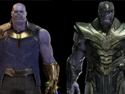 Thanos from Avengers Infinity War 3D model