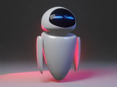 Eva Robot 3D model  Low-poly 3D model