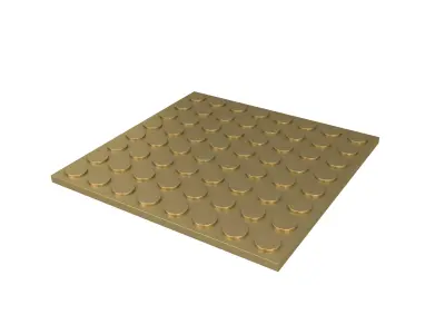 Blind Indicator Tactile Paving Tiles v1 006 Low-poly 3D model