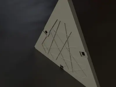 Nanoleaf Tile Light Low-poly 3D model