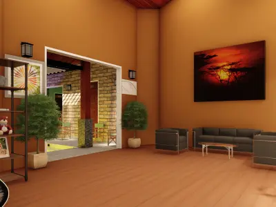 Modern Home - Walauwa 3D model