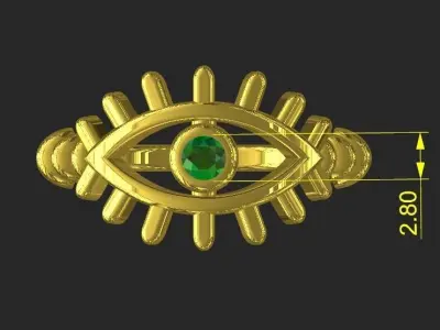  eye rings 3D print model